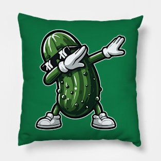 Dabbing Pickle Dab Cucumber Dill Pickle Funny Pillow