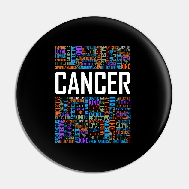 Cancer Zodiac Pin by LetsBeginDesigns