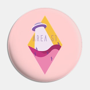 Diamond-View Area 51 Desert in Pink Pin