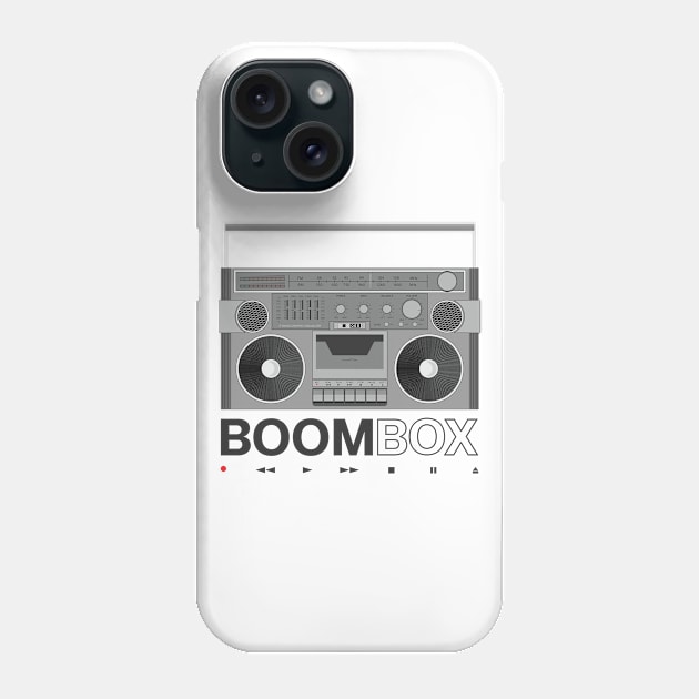 Boombox Phone Case by CuriousCurios