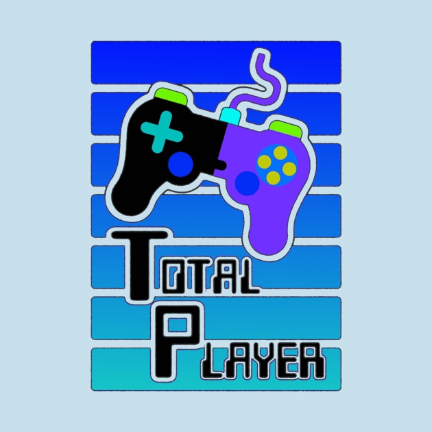 Blue Total Player Gamer Graphic by AlondraHanley