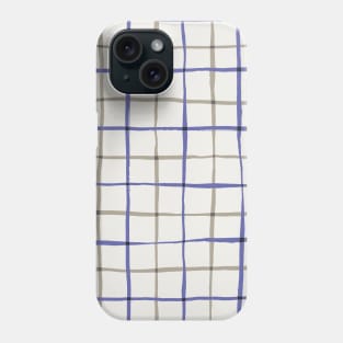 Very peri and beige tattersall plaid Phone Case