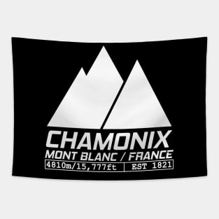 Chamonix Ski Resort Mont Blanc France Tapestry