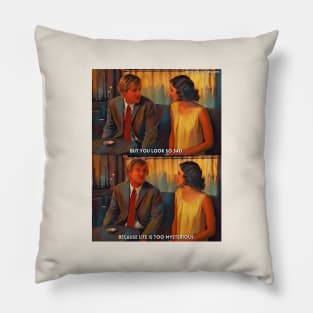 Life Is Mysterious | Midnight In Paris (2011) Movie Digital Fan Art Pillow