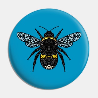 Doodle Bumble Bee Pin