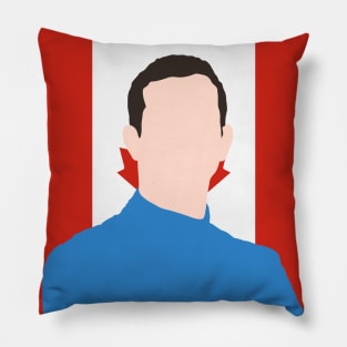 Nicholas Latifi Face Art - Flag Edition Pillow