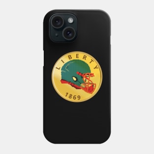 Pixel Football Helmet Coin Phone Case