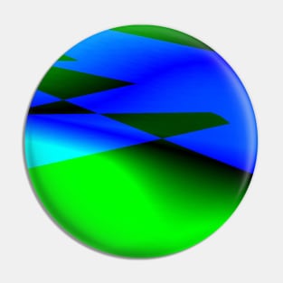 Blue green black abstract art Pin