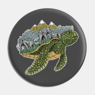 World Turtle Pin