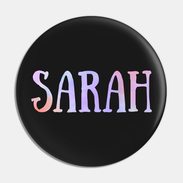 "Sarah" Pink and Green Floral - Customizable Pin by broadwaygurl18