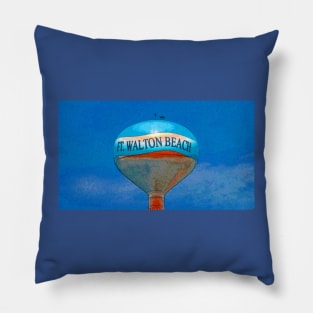 Beach ball water tower FWB Florida Pillow