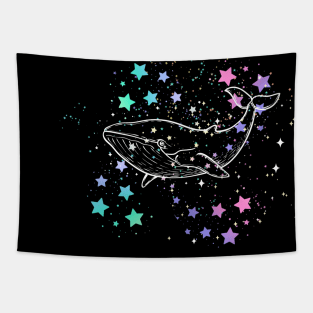 Dancing Whale In The Stars Tapestry