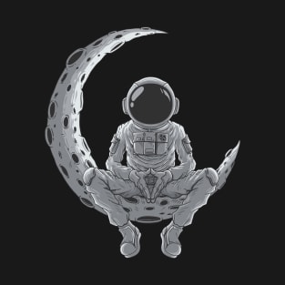 Astronaut Chilling on the Moon T-Shirt