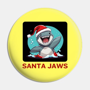 Santa Jaws | Santa Claus Pun Pin