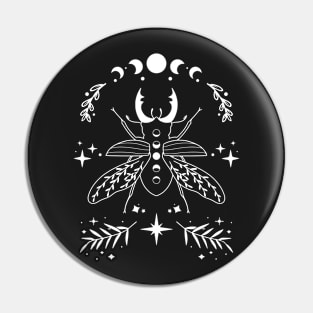 Occult Celestial Beetle Bug Pin