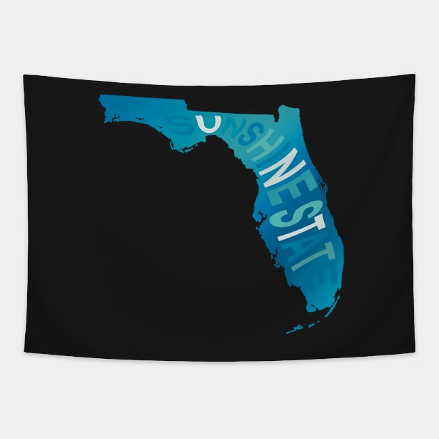 Sunshine State - Florida Tapestry by Toad House Pixels