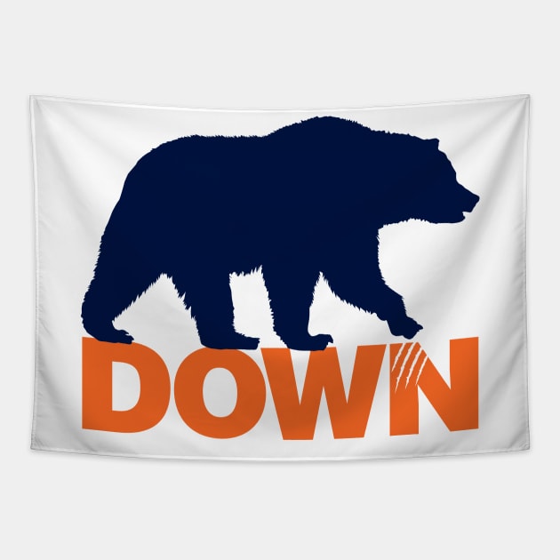 Bear DOWN Tapestry by Kevinokev