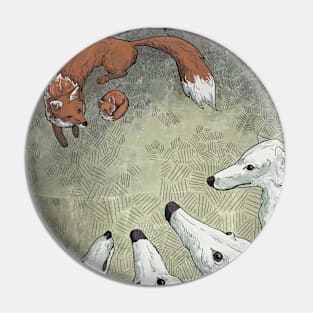 Fox Hunt Pin