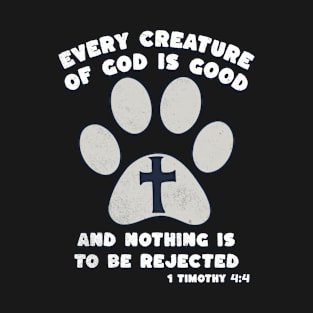 Pet Dog Lover Owner Bible Verse Quotes Christian Religious T-Shirt