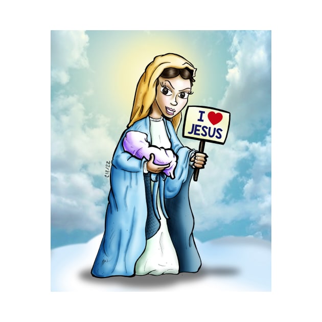 I love Jesus by CIZDIBUJOS