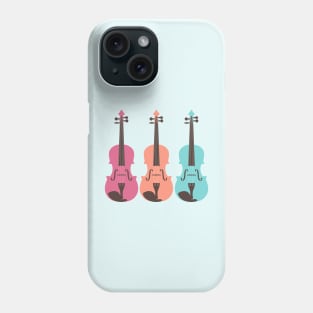 A Serenade of Strings in Pink, Peach and Turquise Phone Case