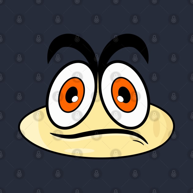 Sad Funny Face Cartoon Emoji by AllFunnyFaces