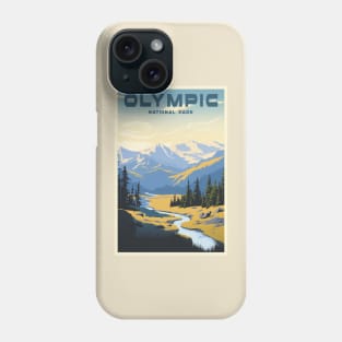 Olympic National Park Travel Poster Phone Case