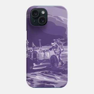 1969 Moon Landing Painting Phone Case