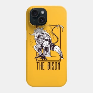 THE BISON (WHITE BG) Phone Case