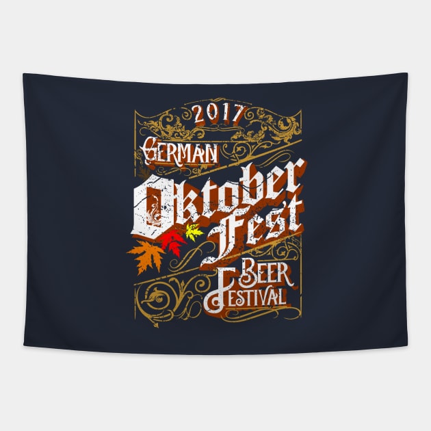 Vintage look Oktoberfest 2017 Tapestry by Styleuniversal