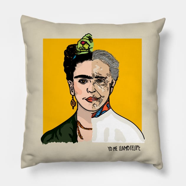 Frida&Chavela Pillow by unodosgomez