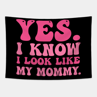 Yes I Know I Look Like My Mommy Breast Cancer Awareness Tapestry