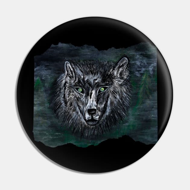 Ghost Wolf (back) Pin by Artistry23