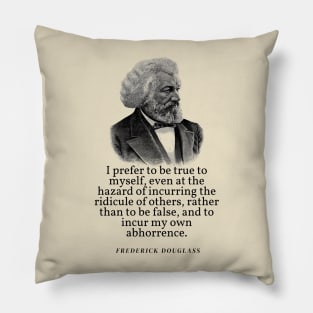 Frederick douglass face and quote Pillow