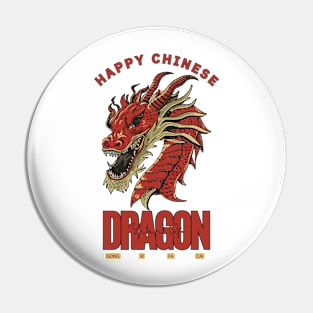 Happy Chinese, Year Of Dragon. Pin