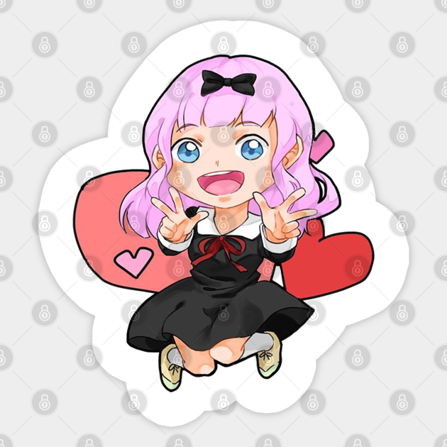 Kaguya Sama Love Is War Chika Fujiwara Chika Sticker Teepublic Kaguya Sama Love Is War Chika Fujiwara Chika Sticker Teepublic