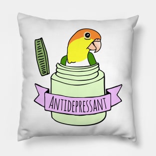 Antidepressant White bellied Caique Pillow