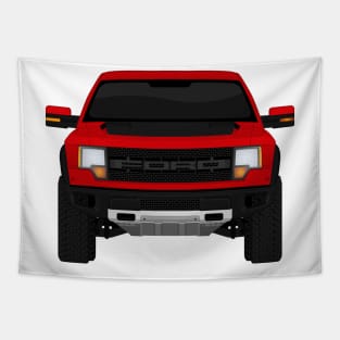 Raptor Race Red +hood decal Tapestry