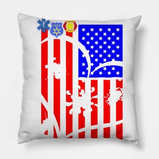 Distressed American Flag Pillow