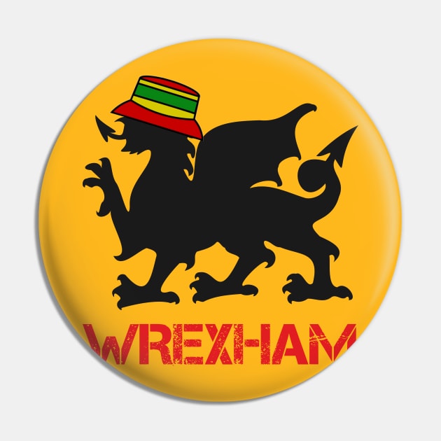 Wrexham Cymru, Welsh Dragon Pin by Teessential