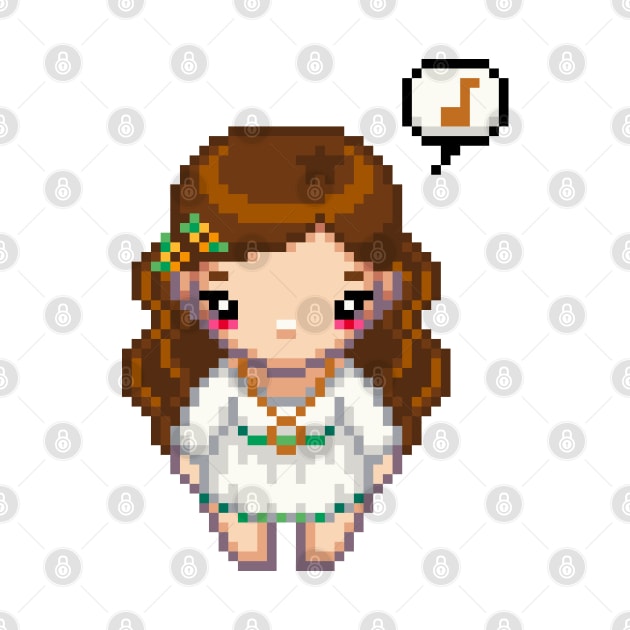 Hippie Chick Pixel Girl by iamnotadoll