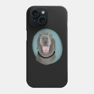 Charcoal Lab :: Canines and Felines Phone Case