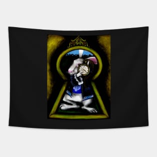 Alice in Wonderland White Rabbit Tapestry