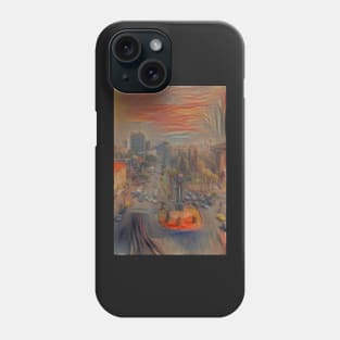 A Cityscape of Homs - Munch منظر مدينة حمص Phone Case