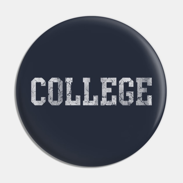 College Retro Pin by E