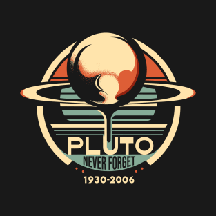 Pluto Never Forget Retro Tribute T-Shirt