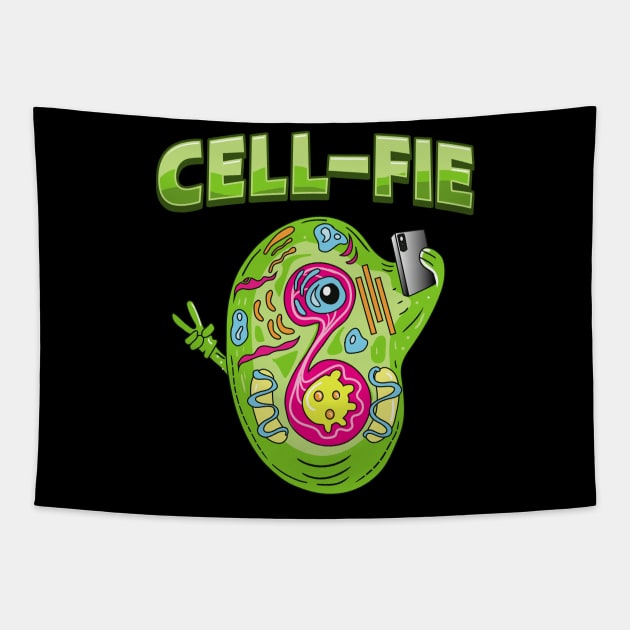 Cell Fie Funny Biology Science Teacher Gifts Science Graphic Tapestry by Proficient Tees