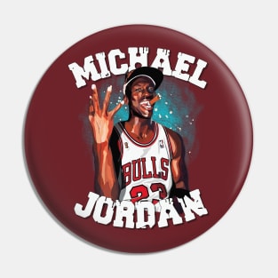 Michael Jordan Aesthetic Tribute 〶 Pin