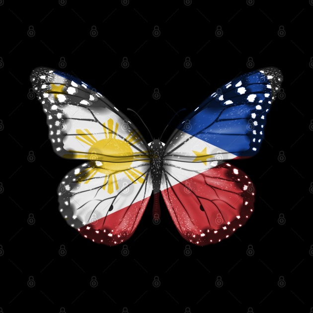 Filipino Flag  Butterfly - Gift for Filipino From Philippines by Country Flags