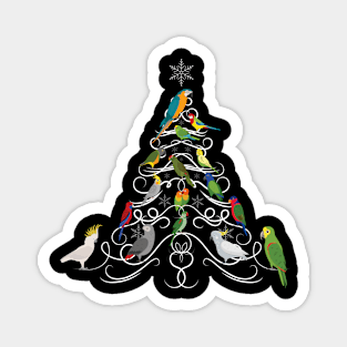 Parrot Christmas Tree - Multi-species - Flock Magnet
